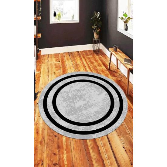 

Kaymaz Tabanlı Makinede Yıkanabilir Çerçeveli Yuvarlak Halı 80*80 cm