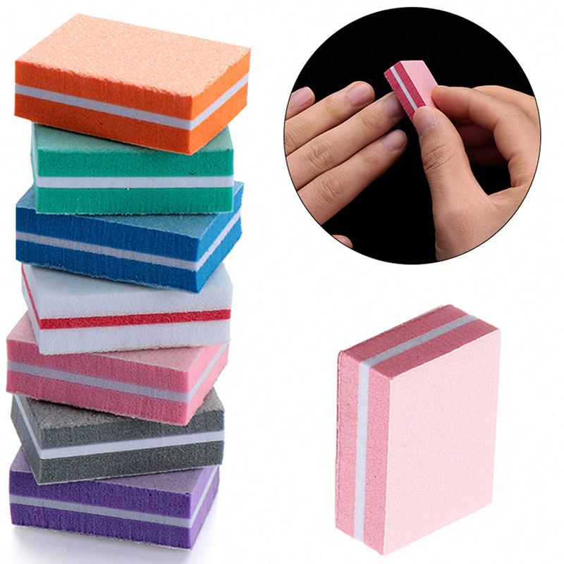 1/10/20/50/100Pc Mini Buffing Sanding Files Block Pedicure Manicure Care Nail Art Buffer Polish Manicure Pedicure Nail File Tool