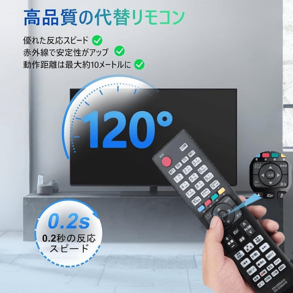 KOUMAKI Hisense TV Remote Control Hisense LCD TV Remote Control Universal Simple No Settings Required Easy Operation Substitute No Violation