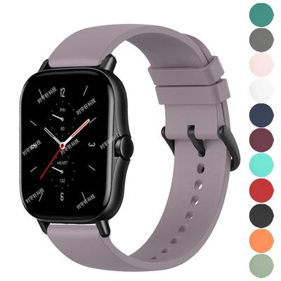 רצועה 20 מ"מ עבור Amazfit Active/GTS 4 2 Mini/GTS 3 2E רצועת סיליקון צמיד עבור Amazfit GTR Mini/42 מ"מ רצועת שעון צמיד