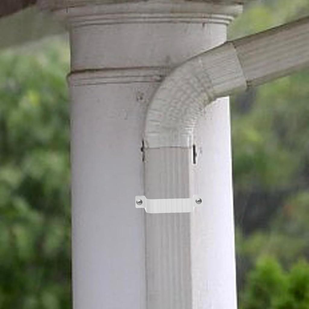 Gutter Downspout Strap: Downspout Adapter Gutter Downspout Strap Aluminum Alloy Downspout Adapter Strap for 2x3 inch Leader Strap,6pcs