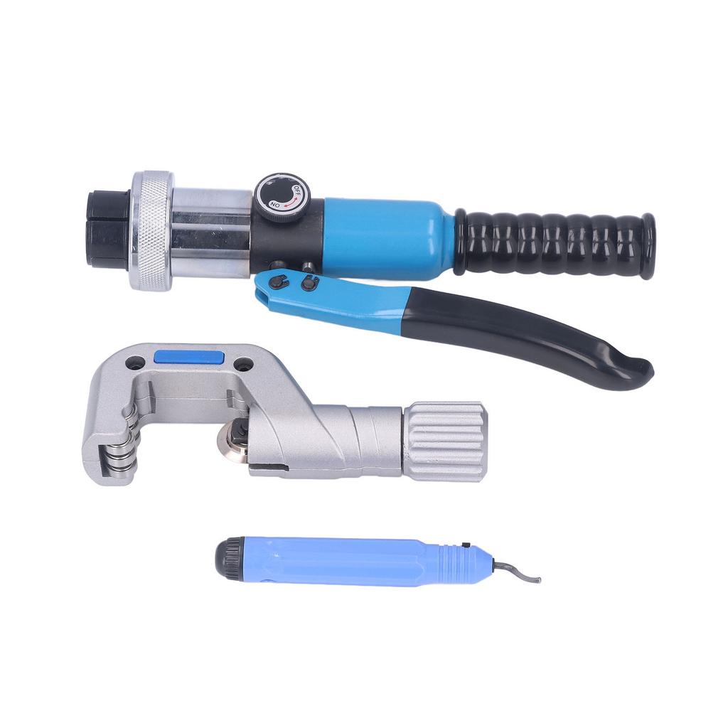 Hydraulic Tube Expander Tool Kit Compact Swaging with Cutter for 3 8 to 1‑5 8in Pipes CT‑300L