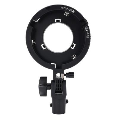 Montageadapter für Bowens Aluminium Kamera-Blitzschuhhalter für LED-Licht Softbox Beauty Dish