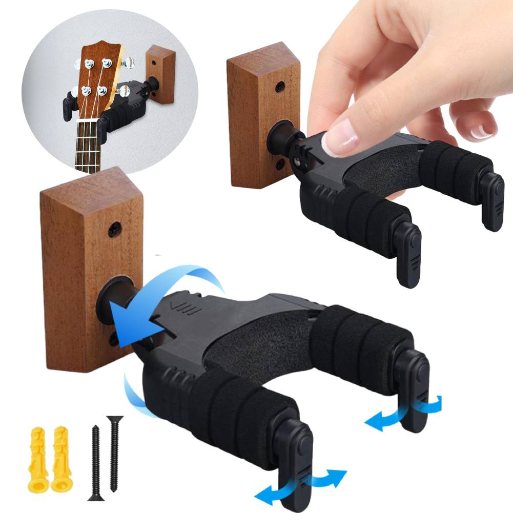 Gitarrenhalter Haken U-förmig Gitarren-Wandhaken Haken Universeller Kunststoff-Gitarrenhänger für Akustik-E-Gitarre Klassik Bass