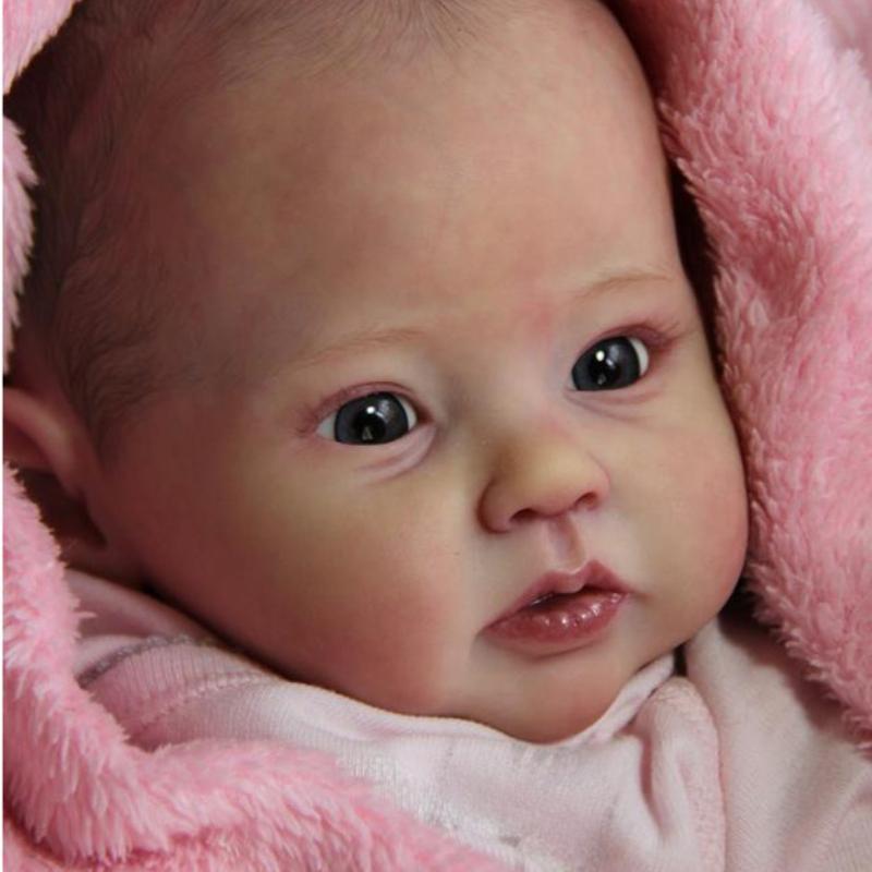 50 Cm Silicone Head Body and Limbs Raven Reborn Doll Kits Unpainted Newborn Doll Parts Blank Unfinished Doll Mold DIY Bebe Reborn Toy Doll Accessories