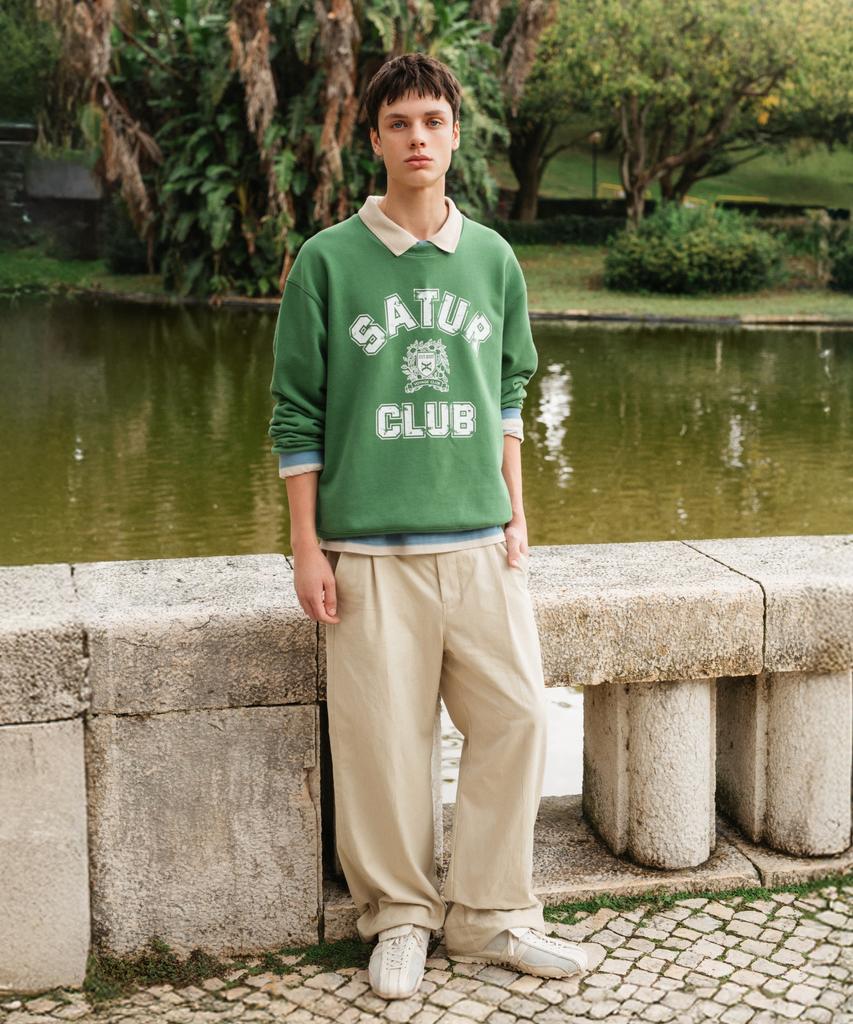 Seteo Crest Symbol Sweatshirt Green