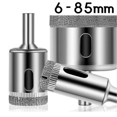 1PCS Diamond Coated Hole Saw Marble Cutter Drill Bits Tool Set For Tile Glass Bit Porcelain Tiles Crowns Cup Locator Template Ceramic Ruler Tools