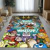 Retro-Spiel Cuphead Mugman Cartoon Wohnzimmer Rutschfester Teppich Weicher Teppich für Schlafzimmer Kinderzimmer Spielzimmer Sofa, Heimdekoration Fußmatte