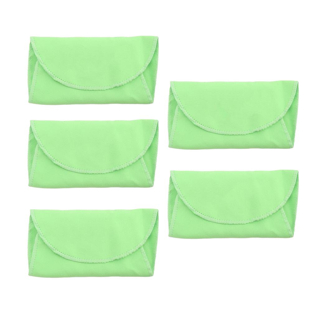 5 Stück Reinigungstuch Tupfer Gute Wasseraufnahme Waschbar Wiederverwendbar Weiches Flötenreinigungsset für Saxophon Klarinette