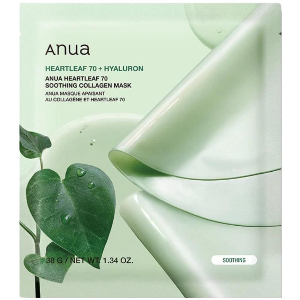 

ANUA Heartleaf 70 Soothing Collagen Mask 38 g - soothing sheet mask