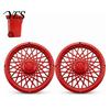 Outdoor Trash Can Accessories Rim Cover, Modern Decorative Wheel Spider-Spoke Residential Upgrades Style Accessory for Standard Garbage Bin