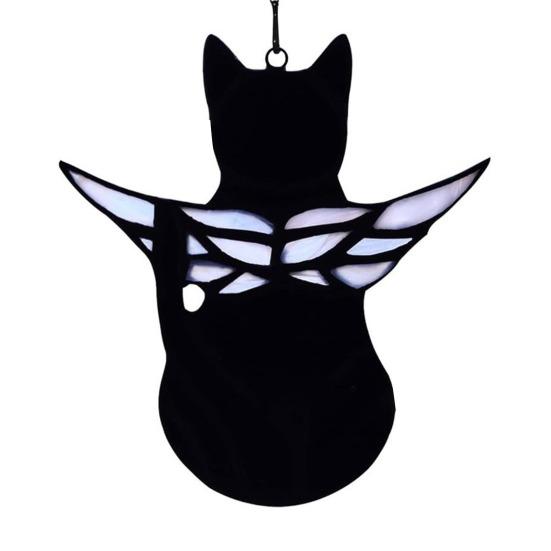 Cat Gift for Home Acrylic Hanging Pendant with Chain, Animal Ornament Window Decorative Wall Decor, Cute Lover Room Decoration Decor