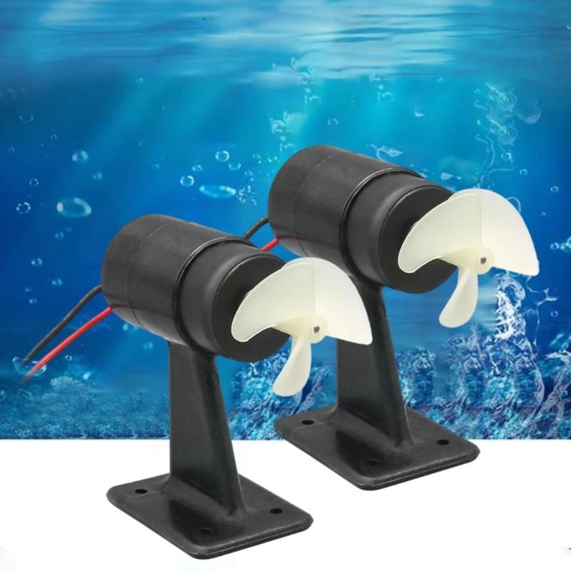 Strong Plastic Remote Control Boat Motor Underwater Propeller System High Efficiency Quiet Running Design for Boats