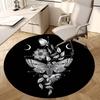 1pc Office Carpet Chair Mats Bohemian Butterfly Moon Perfect for Decorating Office Chairs, Living Rooms, Or Bedrooms