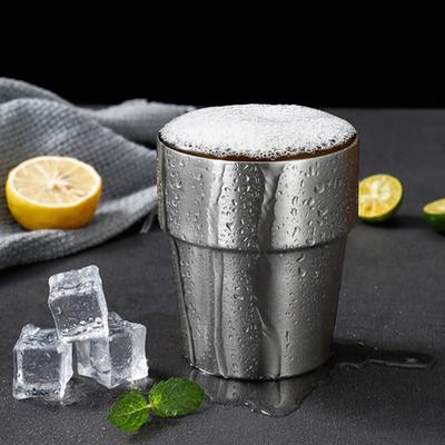 201 šálek z nerezové oceli, stohovatelný hrnek na pití, dvojitá stěna, vakuově izolovaný šálek na kávu, opakovaně použitelné nádobí pro domácí kempování, venkovní aktivity