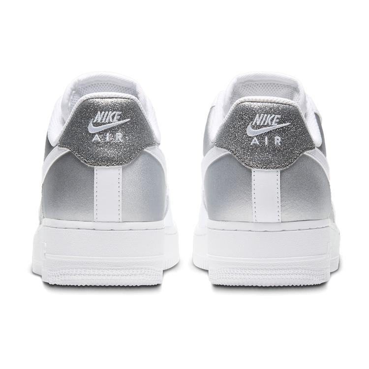 New Nike Air Force 1 Low 07 White Metallic Silver Women's DD6629-100