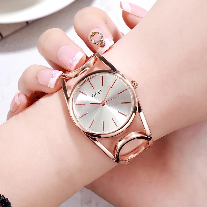 European And American Women'S Watch Temperament Hollow Large Dial Women'S Watch Waterproof Quartz Watch