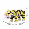 KNEW BUILT 3D Animal Model ElephantHippoLionLeopard Micro Mini Building Block Toys-Create ZooPuzzle AssemblyChristmas Gifts