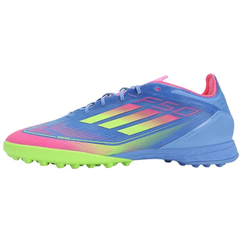 New Adidas F50 PRO TF Rubber Broken Studs Anti Slip Wear Resistant Soccer Shoes Unisex Blue Pink IE1219