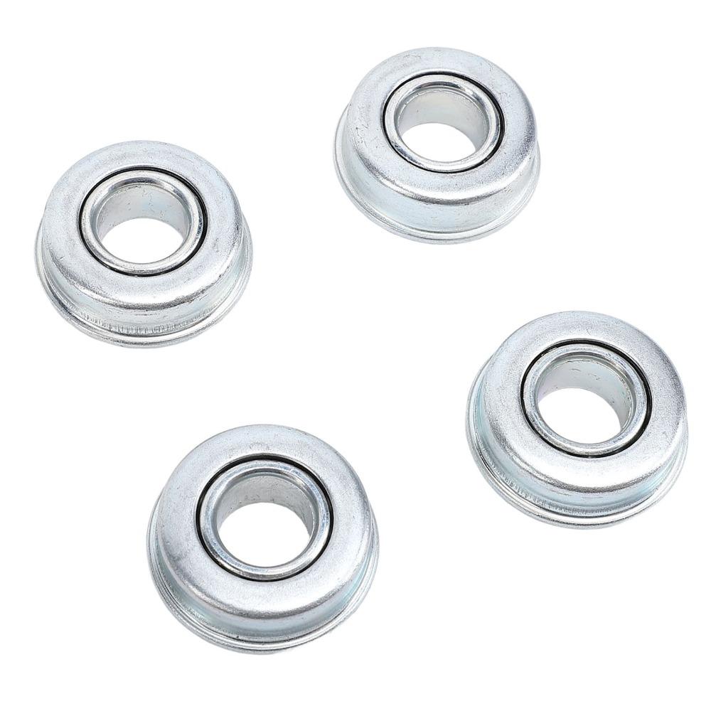 4PCS Silver Mower Shaft Bearings Steel Material Ball Bearing Replacement Lawn Mower Bearings