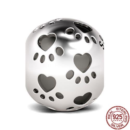 Bande de cœurs et pavé d'étoiles de mer, breloque à Clip en argent Sterling 925, perle adaptée au Bracelet de mode Original, bijoux fins, cadeau à faire soi-même