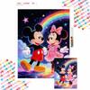 Diamond Painting Kit Full Diamond Round Mickey Minnie Space Rainbow Decor Home Decor Craft Gift