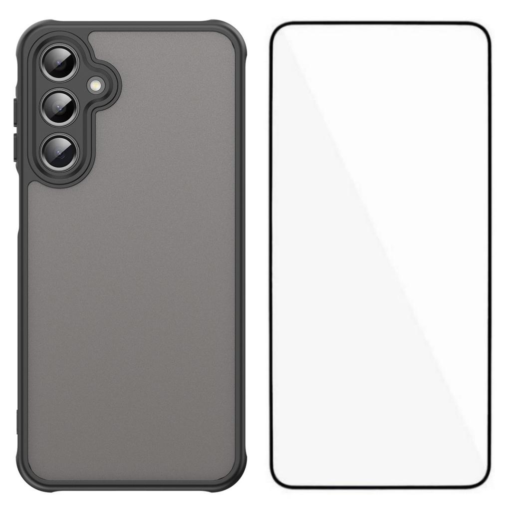 For Samsung Galaxy A16 4G/Galaxy A16 5G Case with Screen Film WANLONFENG FD Series Skin Touch TPU PC Phone Back Cover