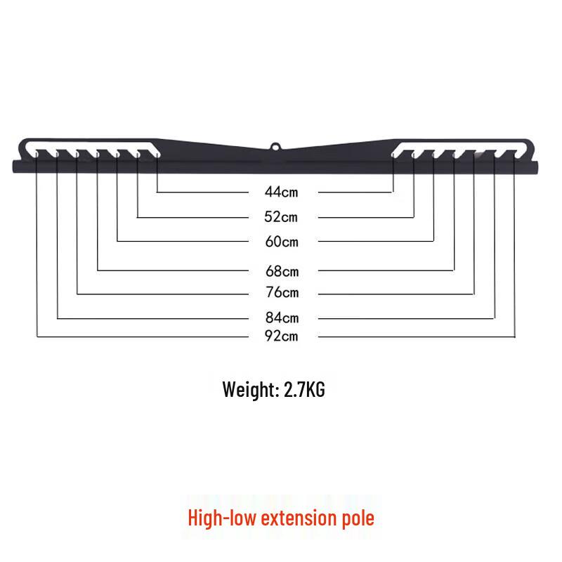 Jinlishuo Lat Pulldown Bar & Seated Leg Curl Attachment