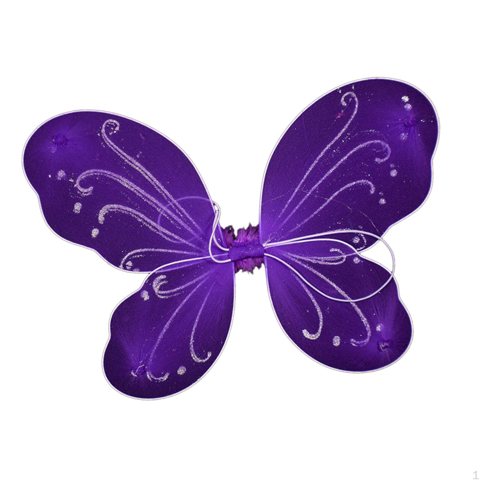 Wing, Costume, Novelty, Role Play, for Children, Decorative Elf Wings, Party, Birthday, Purple