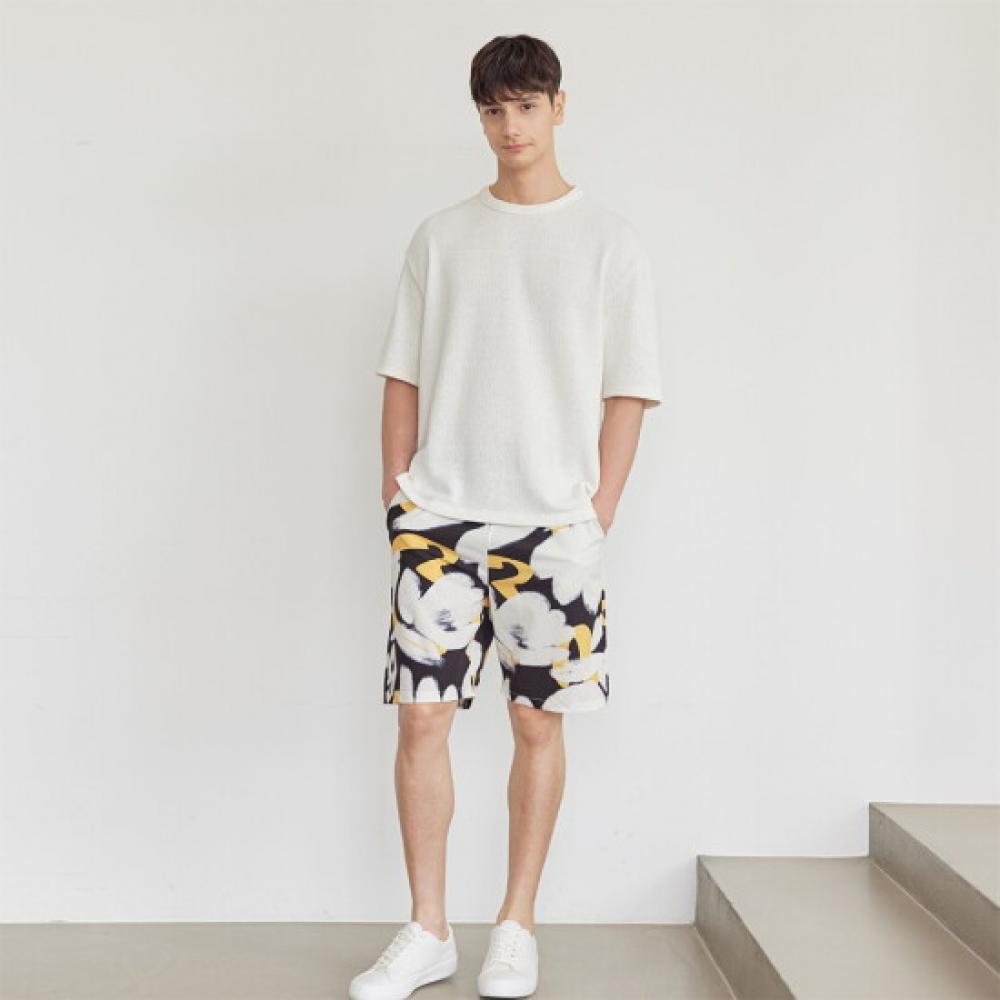 L Affair Men S bLack 5 Point Summer pantS With Drawing Lmkea5p0198 Db