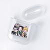 Demon Slayer Nezuko Zenitsu Tanjirou Transparent Airpods Case for Funda Airpods 2/1 Cover Kimetsu No Yaiba Soft TPU Case Coque