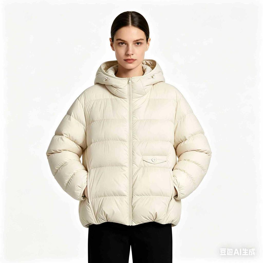 New Winter 2026 Thickened Puffs Small Hooded Super Good-looking Short Bread Clothing