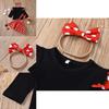 Baby Girl Minnie Mouse Party Tutu Dress Outfit With Bow Headband