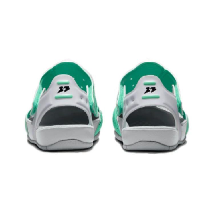Jordan Flare Green Glow Wolf Grey White Black (PS) Kids Sneakers CI7849-302