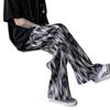 Mens Ice Tie-Dye Casual Pants American Style Thin Loose Straight Leg Hiphop Trousers