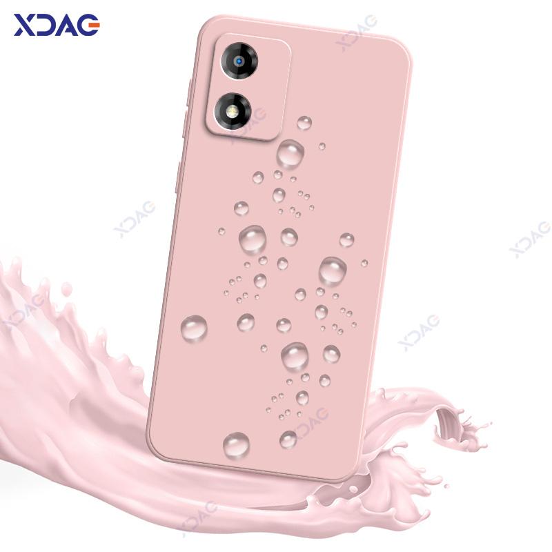 Handyhülle für Motorola Moto E13 MotoE13 6.5" Global 360 Weich Luxus Quadratisch Flüssigsilikon Rückseite Abdeckung Armor Tasche