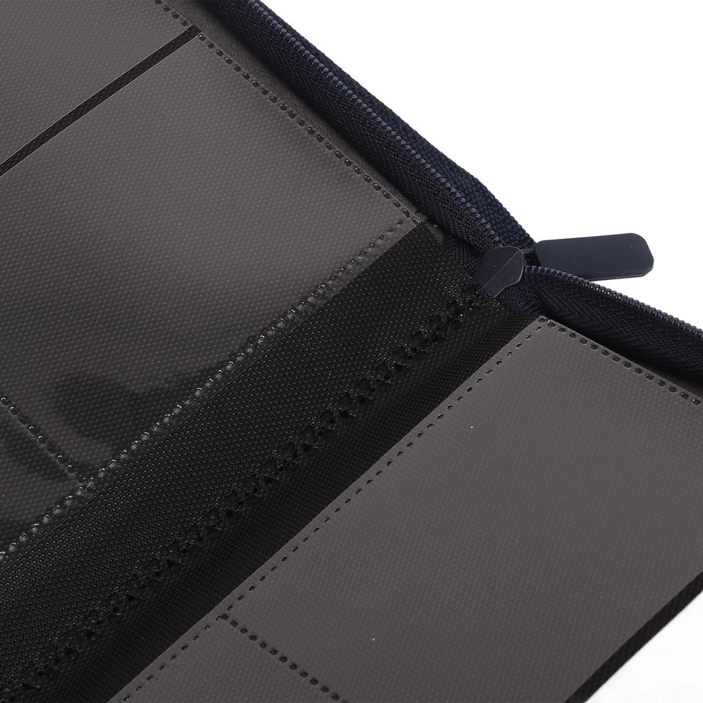 Trading Card Binder 4 Pockets Holds Up to 160 Cards PU Leather Mesh Type Photo Card Storage Book Blue
