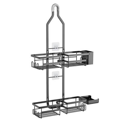 Multifunctional Wall Rack Heavy Type Shower Organizers for Bathroom and Kitchen Adhesive Installation Space Saving