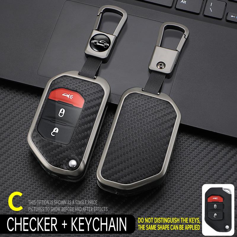 Car Key Case Cover For Jeep Wrangler Jl Jlu Rubicon Gladiator Jt Sahara Jlu