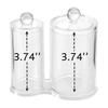 Cotton Box 2 Round Boxes Transparent Acrylic Makeup Storage For Cotton Swab And Cotton