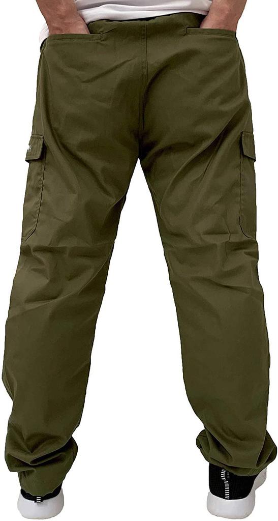 Outdoor Products Herrkläder TC Weather Mesh-fodrade Klätterbyxor med Cargo-fickor, Khaki, Storlek L, 42