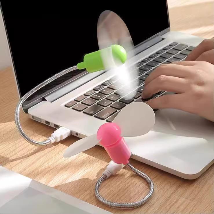Silent Portable USB Snake-Shaped Mini Fan for Laptop and Desktop