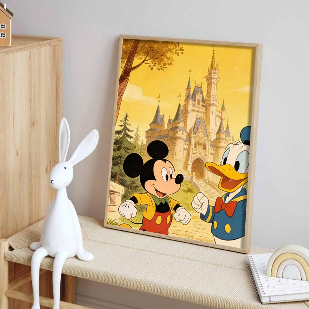 Disney Mickey Mouse and Donald Duck castle diamond painting mosaic art kit 5D handmade diy gift home decoration