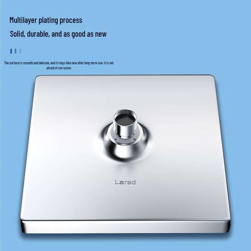 Larsd Pressurized Square Overhead Shower Head