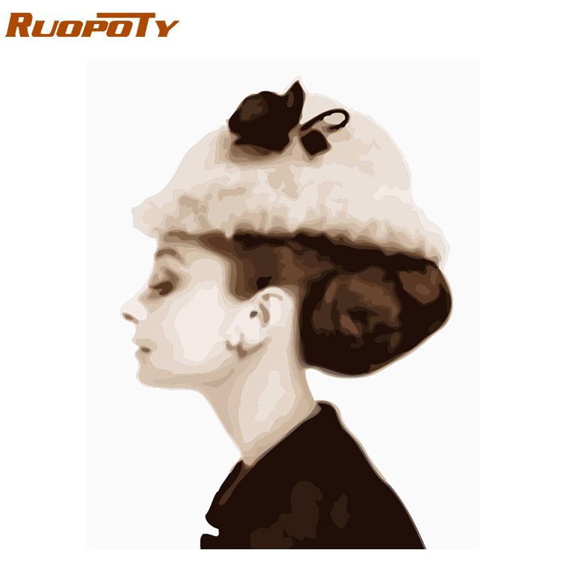 

RUOPOTY Рамка Черепаха Diy Набор для рисования по номерам Раскраска по номерам Современная настенная художественная картина по номерам Домашний декор Искусство 40x50CM NO Frame