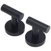 2 PCS Black Robe Hook Compact Design Coat Hook Stable Towel Hook  Bathroom Kitchen Garage Closet