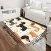 Cartoon Easy Cute Dog Printed Non-Slip Floor Mat Washable Decorative Area Rug for Gaming Room Living Room Bedroom Kitchen
