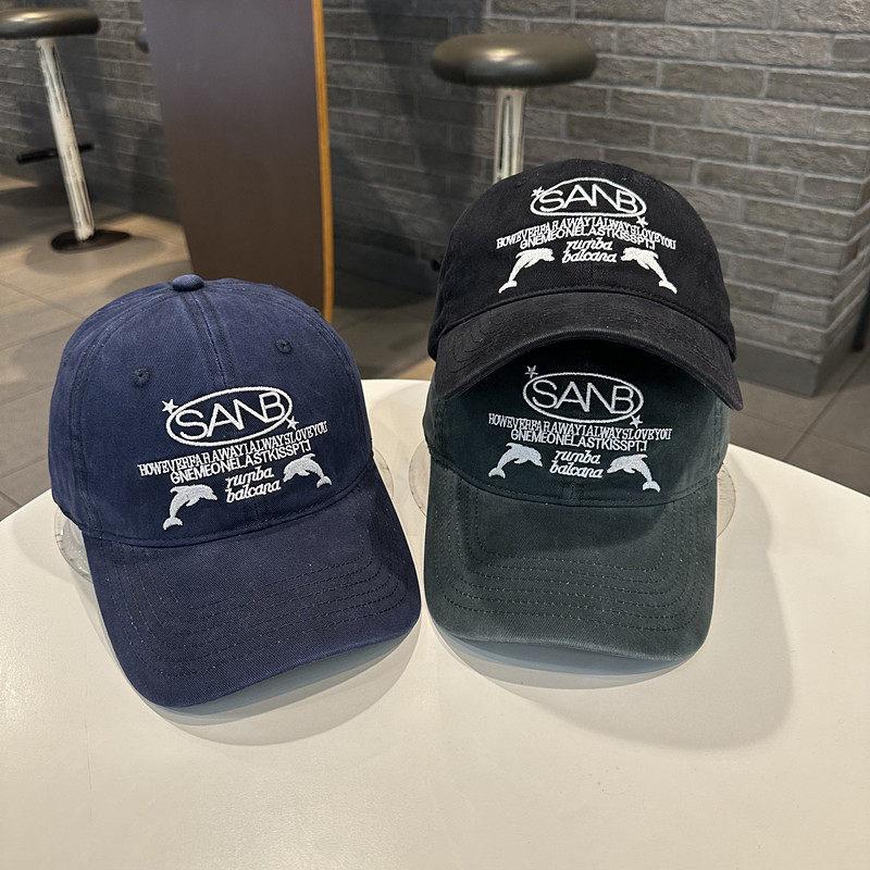 Men Women Baseball Cap Spring Summer Snapback Hats Dolphin Letter Embroidery Hip-Hop Cap Adult Sport Sunhat Casual Visor Dad Hat