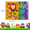6 Photos/package Halloween Face Change Stickers Holiday Character Puzzle Stickers Children's Fun Halloween Stickers