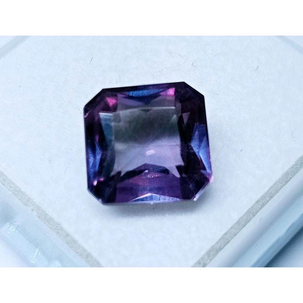 Natural Color Change Alexandrite 8+ Ct Square Cut Certified Beautiful Gemstone